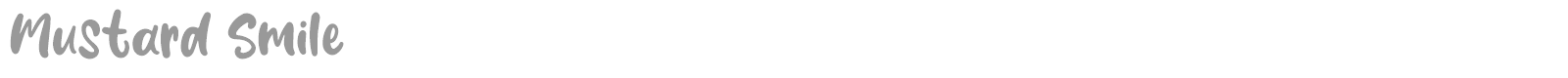 Mustard Smile font preview